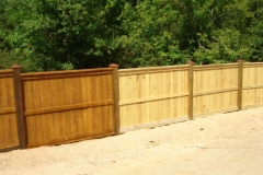 A sample of a stain job, before and after.