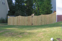 Scalloped Privacy - Metal Roof Caps