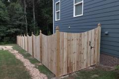 Scalloped with French Gothic Post